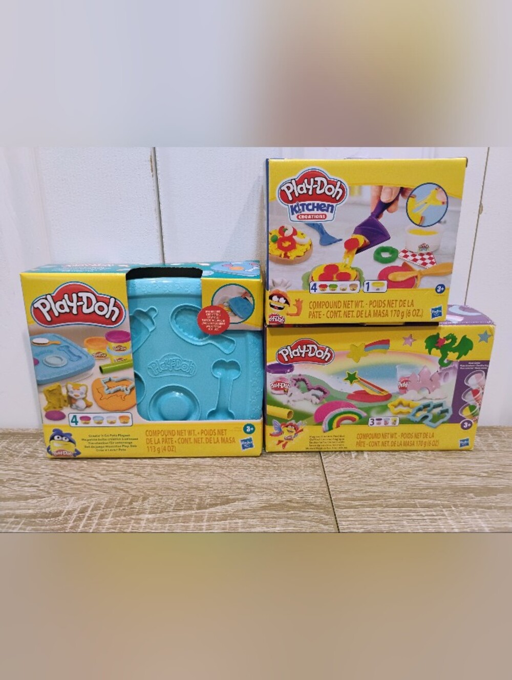 Play-doh Factory Sealed 3 Piece Bundle Set